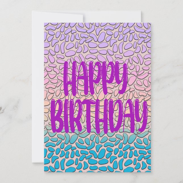 Happy Day and Happier Year Birthday Card (Front)
