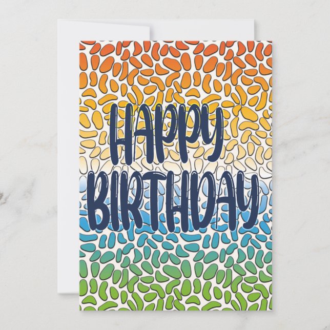 Happy Day and Happier Year Birthday Card (Front)