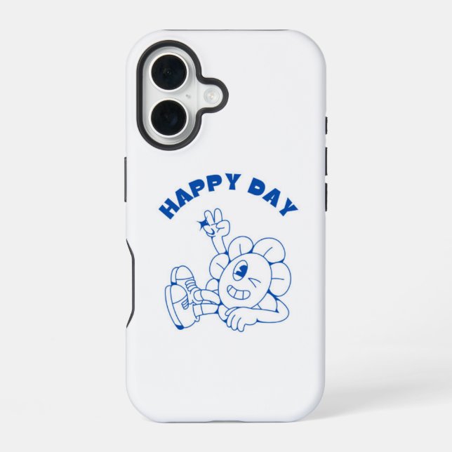 Happy day iPhone 16 case (Back)