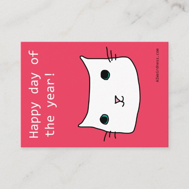 Happy day of the year! - AI-generated Valentine Enclosure Card (Front)