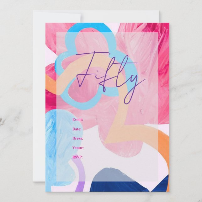 Happy Day Party Invitation (Front)