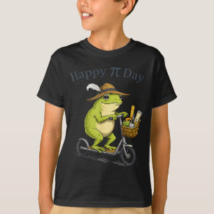 Happy day pie 3.14 frog scooter funny math teacher T-Shirt