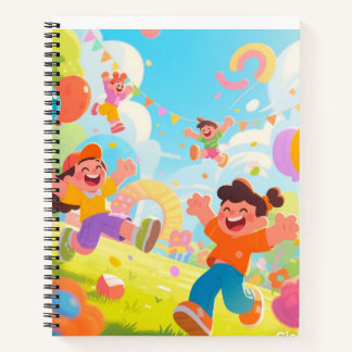 ✨ Happy Day Spiral Notebook | Cute Kids Design