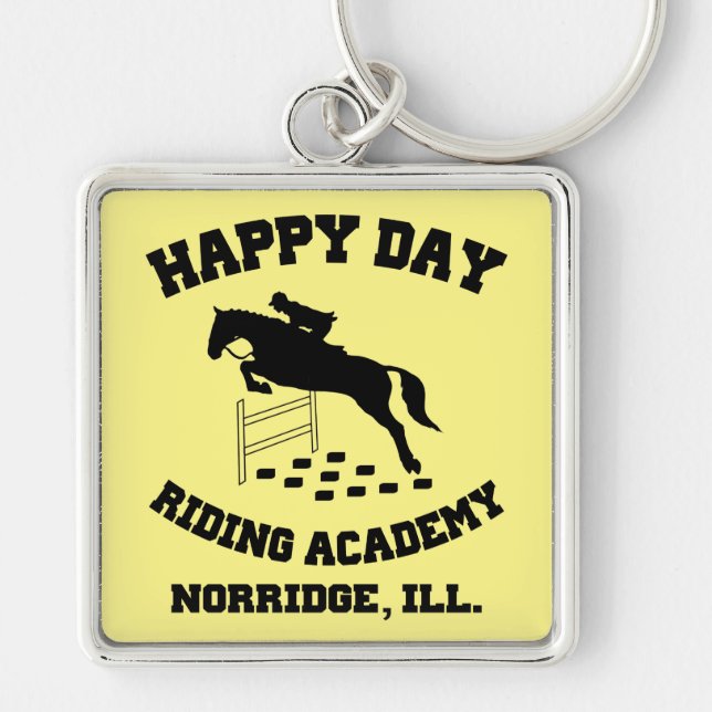Happy Day Stables, Riding Academy, Norridge, IL Key Ring (Front)