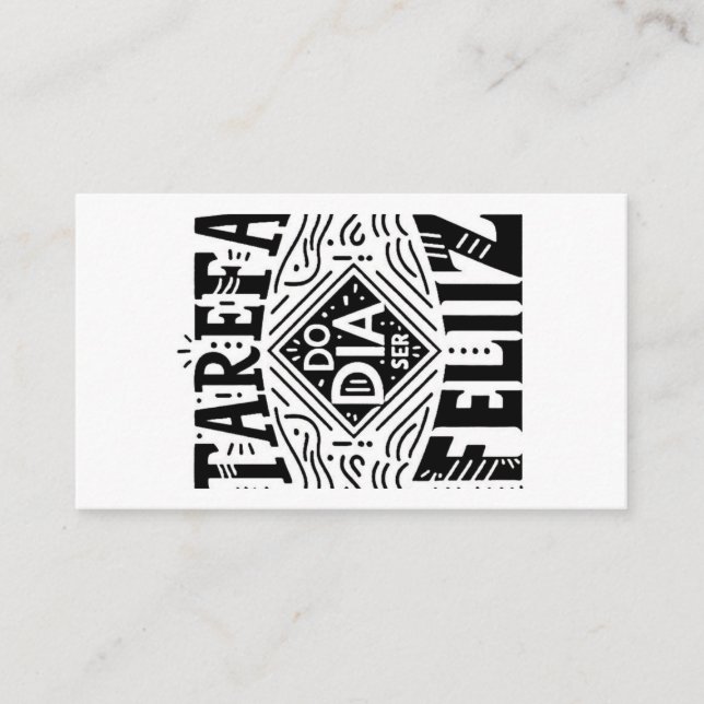 HAPPY DAY TASK / TASK OF THE DAY BE HAPPY ADVICE CARD (Front)