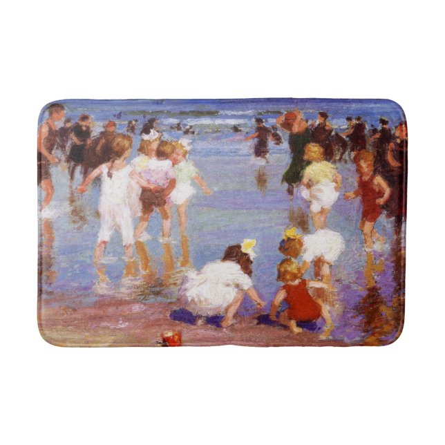 Happy Days at the Beach Bath Mat (Front)