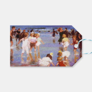 Happy Days at the Beach (by E.H. Potthast) Gift Tags