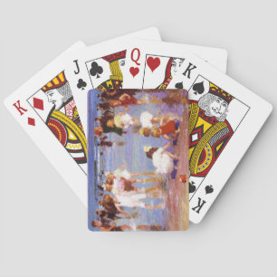 Happy Days at the Beach (by E.H. Potthast) Playing Cards