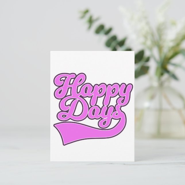 Happy Days Holiday Postcard (Standing Front)