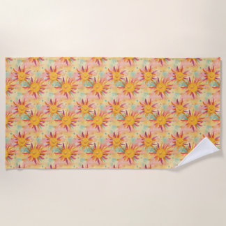 Happy Days in the Sun Beach Towel