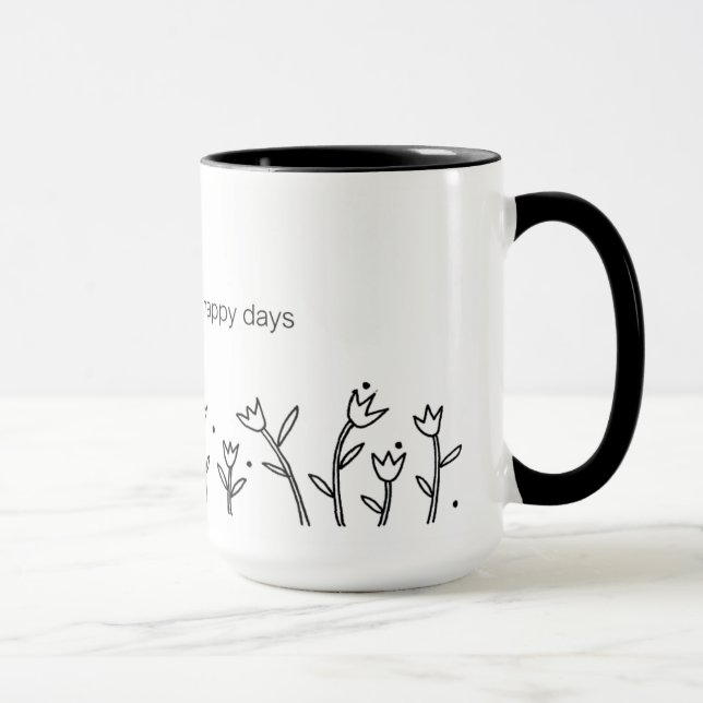 Happy Days Mug - Sarah Fielke BOM 2016 (Right)