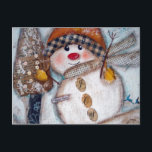 Happy Days Postcard<br><div class="desc">Handmade Original Collage Painting on canvas.</div>