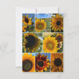 Happy Days - Sunflower Collage  Card