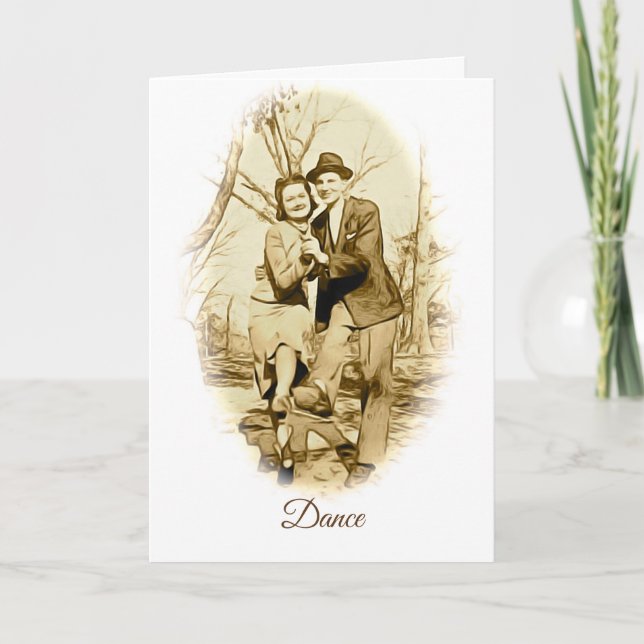 Happy Days Vintage Anniversary Greeting Card (Front)