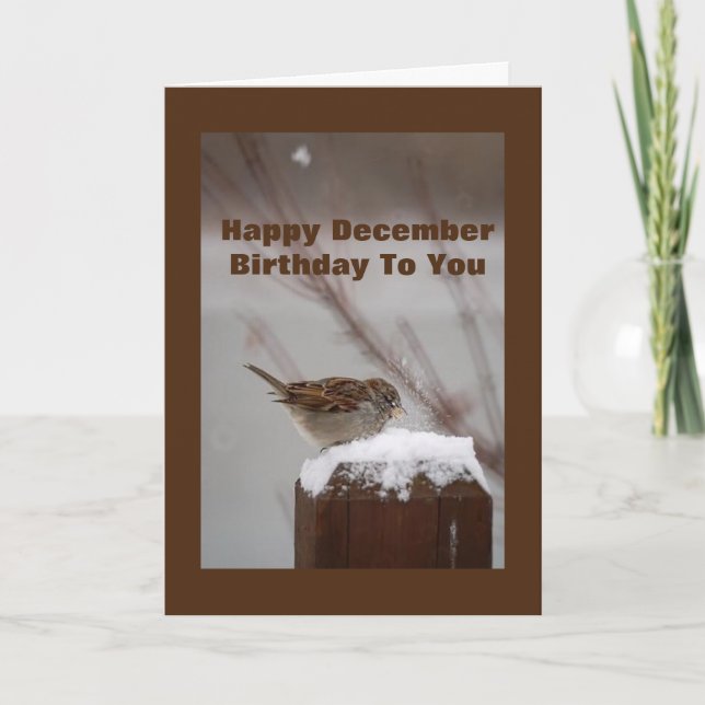 **HAPPY "DECEMBER" BIRTHDAY TO YOU** HOLIDAY CARD (Front)