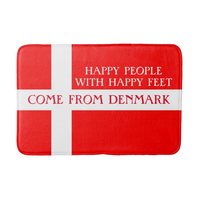 Happy Denmark Bath Mat! Bath Mat (Front)