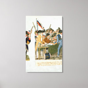 Happy Departure of the Army Volunteers Canvas Print