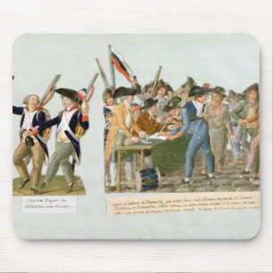 Happy Departure of the Army Volunteers Mouse Mat