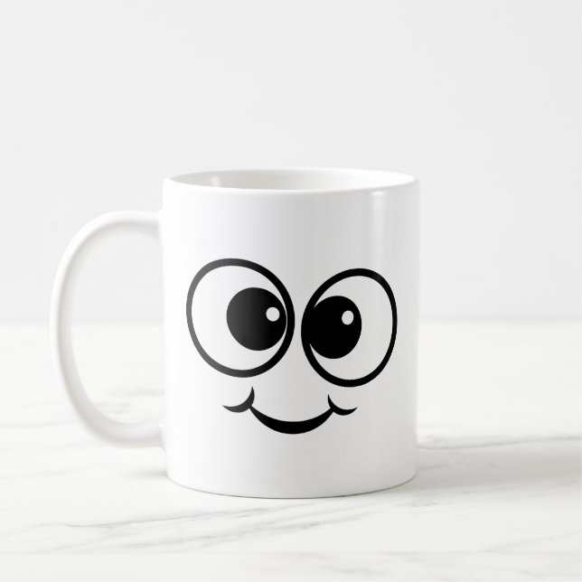 Happy Derp Face Coffee Mug (Left)