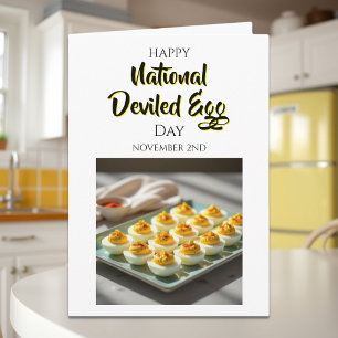 Happy Deviled Egg Day November 2nd Card