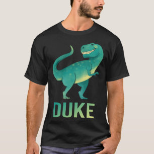 Happy Dinosaur - Duke Name T-Shirt