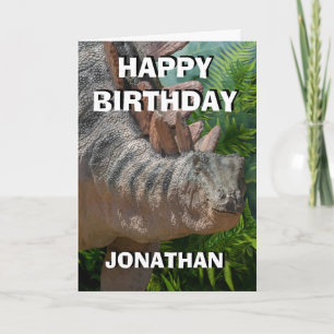 Happy Dinosaur Jurassic Jungle Card