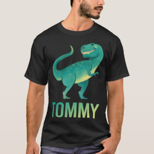 Happy Dinosaur - Tommy Name T-Shirt