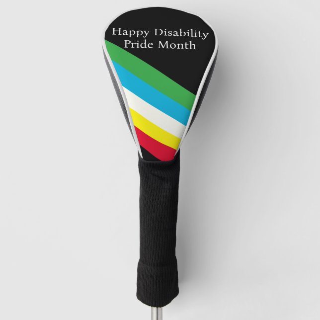 Happy Disability Pride Month Golf Head Cover (Front)