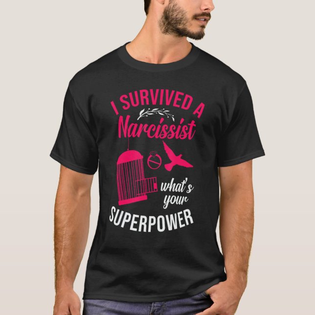 Happy Divorce Party I Survived A Narcissist What's T-Shirt (Front)