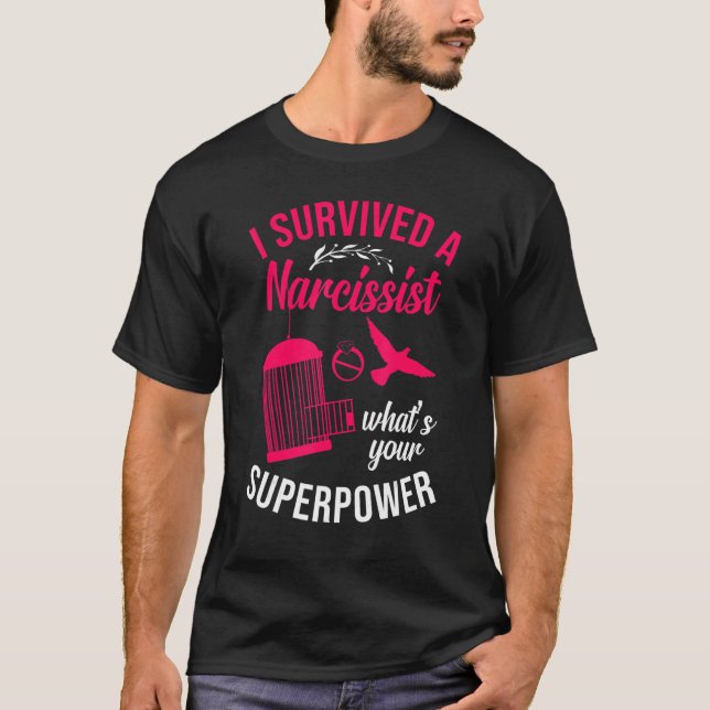 Happy Divorce Party I Survived A Narcissist What's T-Shirt (Front)
