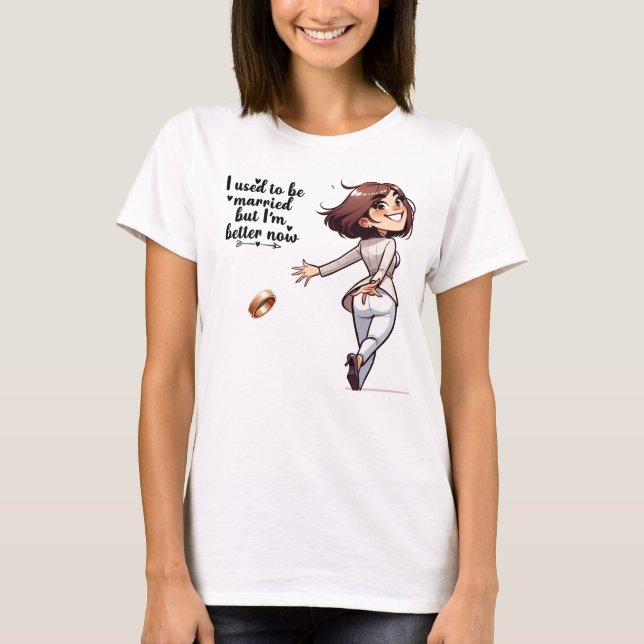 Happy Divorce Women T-Shirt (Front)