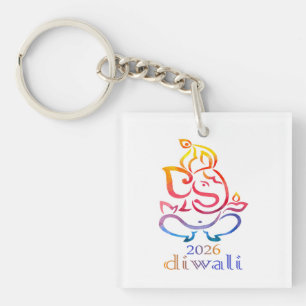 Happy Diwali 2026 - Indian Festival Essential Key Ring