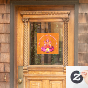 Happy Diwali - Deepalavi Lakshmi Goddess 1 Window Cling