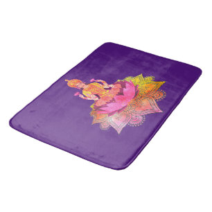 Happy Diwali - Deepalavi Lakshmi Goddess 4 Bath Mat