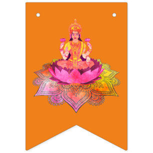 Happy Diwali - Deepalavi Lakshmi Goddess 4 Bunting