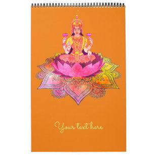 Happy Diwali - Deepalavi Lakshmi Goddess 4 Calendar
