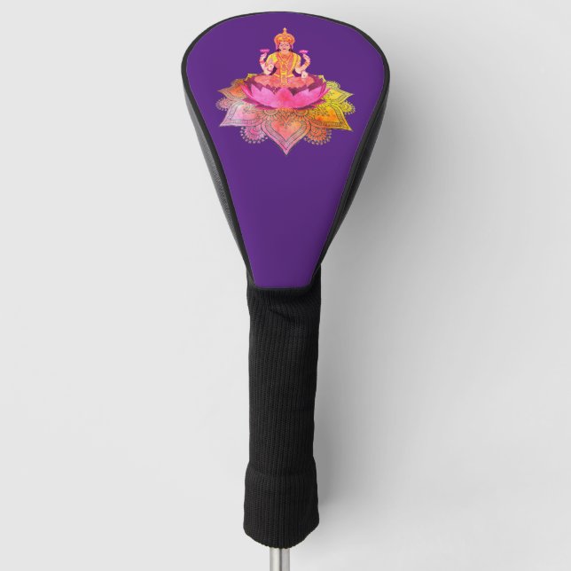 Happy Diwali - Deepalavi Lakshmi Goddess 4 Golf Head Cover (Front)