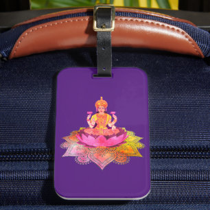 Happy Diwali - Deepalavi Lakshmi Goddess 4 Luggage Tag