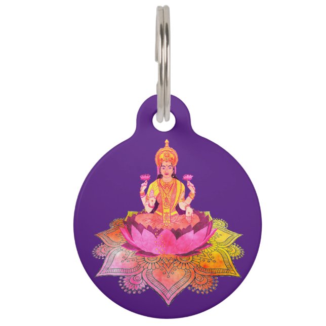 Happy Diwali - Deepalavi Lakshmi Goddess 4 Pet Tag (Front)