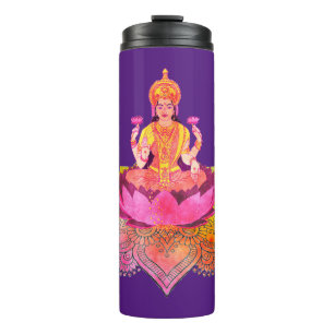 Happy Diwali - Deepalavi Lakshmi Goddess 4 Thermal Tumbler