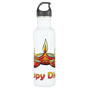 Happy Diwali Deepas 710 Ml Water Bottle