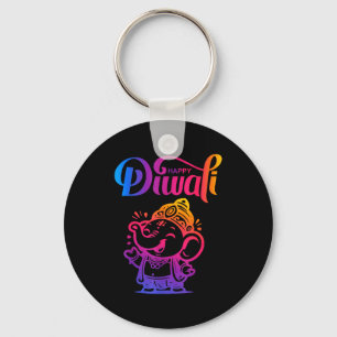 Happy Diwali Deepavali Hindu Indian Festival Of Li Key Ring