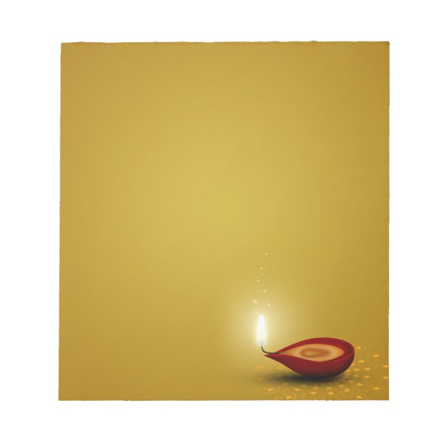 Happy Diwali Diya - Notepad (Front)