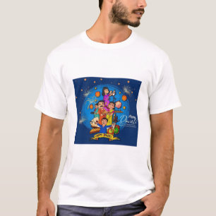 Happy Diwali Family Celebration Fireworks & Diya A T-Shirt