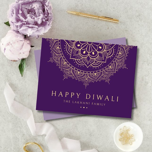Happy Diwali Festival of Lights Celebration Holiday Postcard (Creator Uploaded)