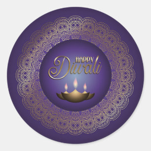 Happy Diwali Festival of Lights Classic Round Sticker