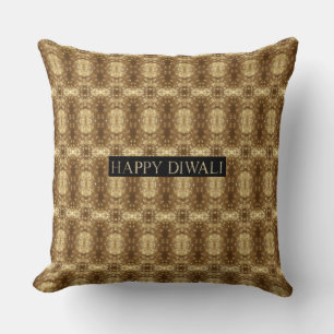 Happy Diwali Festival of Lights Decorative Pattern Cushion