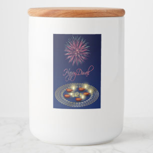 Happy Diwali Ganesha Rangoli Food Container Label