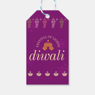 Happy Diwali gift tags and gift enclosures