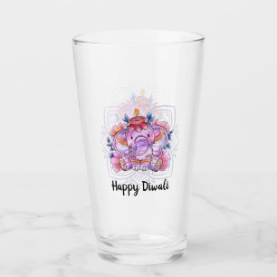 Happy Diwali Glass